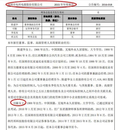 股票证券交易 司敏出任爱克股份董秘：平均两年换一份工作 是否担任过丹邦科技董秘待考证